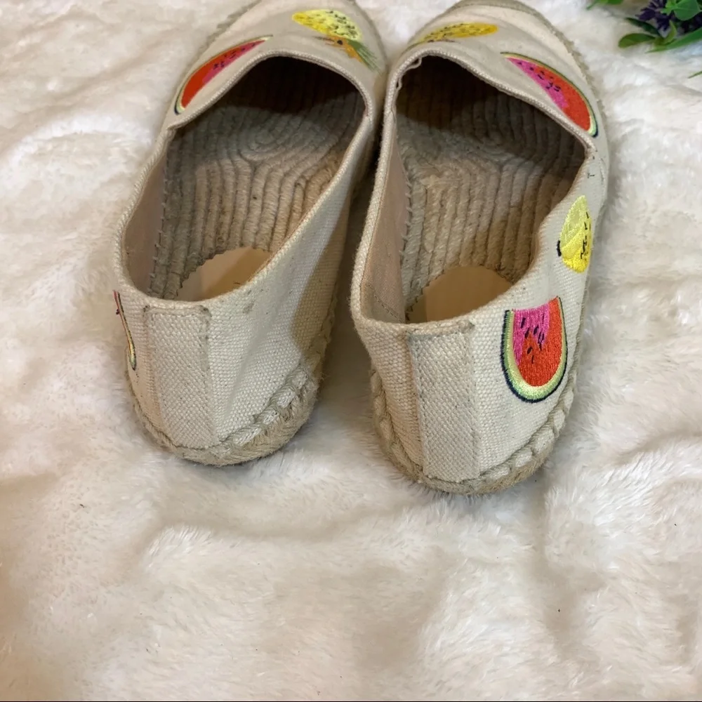 J. Crew Fruit Salad Canvas Espadrilles Loafers Watermelon Pineapple